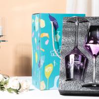 Colorful Festival Red Wine Glass Cup Craft Set