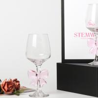 Champagne glass wedding wine glass set: 2 pieces of crystal tall wine glasses with gift box