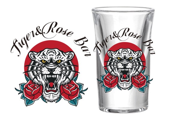 Customizable LOGO animal pattern glass cups