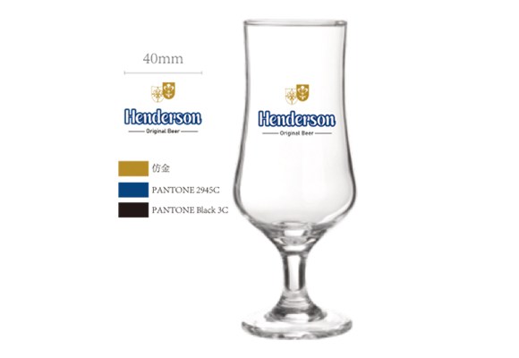 The LOGO determines the glass wine glass