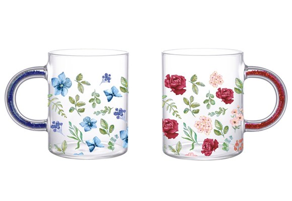Customizable sticker and decal glass cup gifts