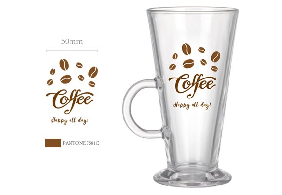 Customizable sticker glass cups