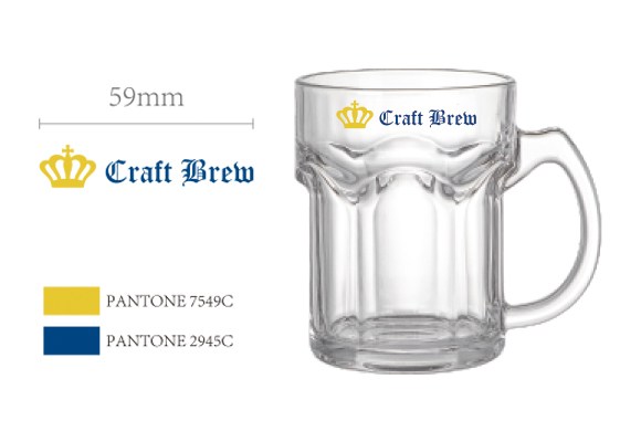 Customizable LOGO glass beer mugs