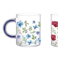 Customizable sticker and decal glass cup gifts